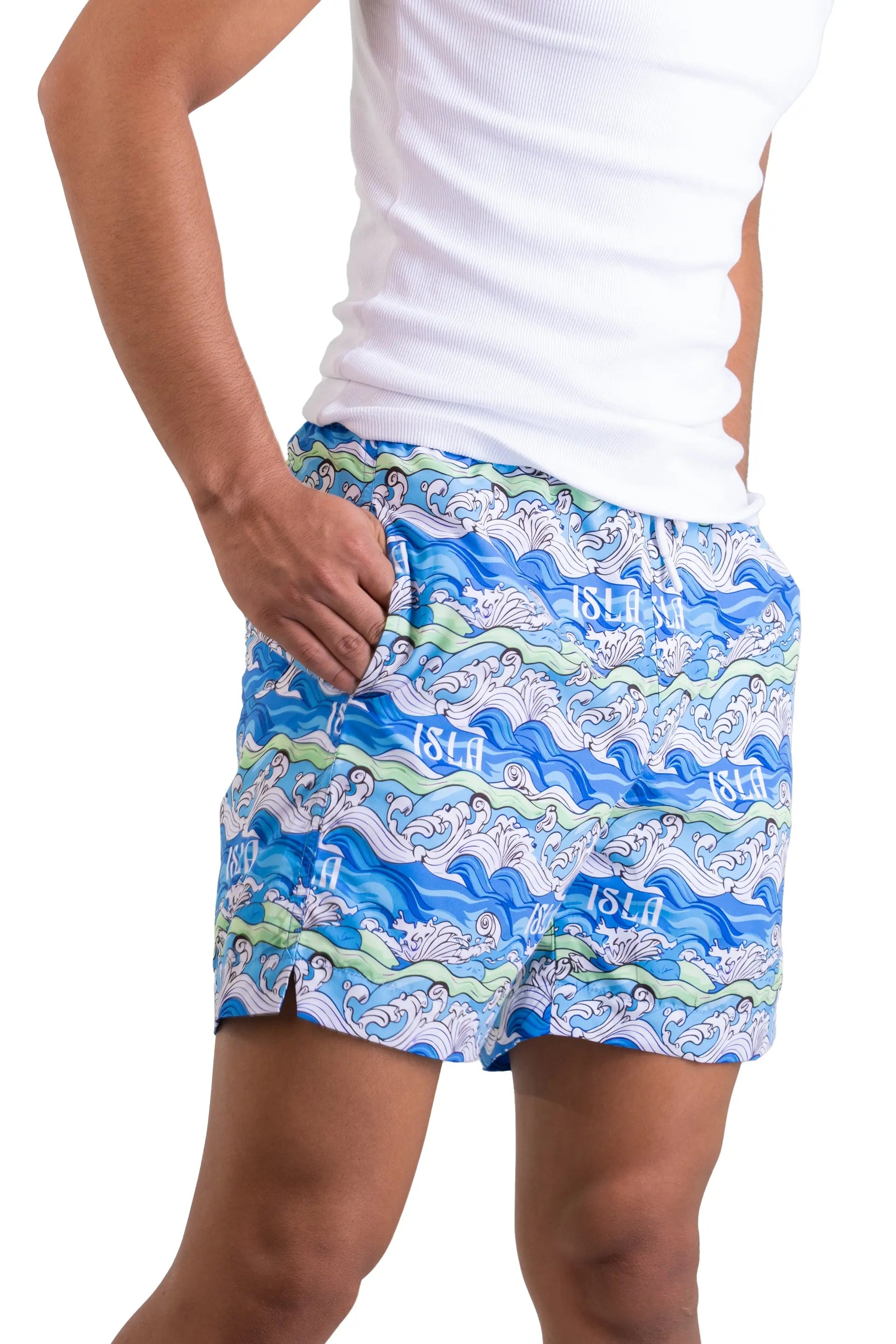 Ocean Wave Swim Shorts - ISLA 