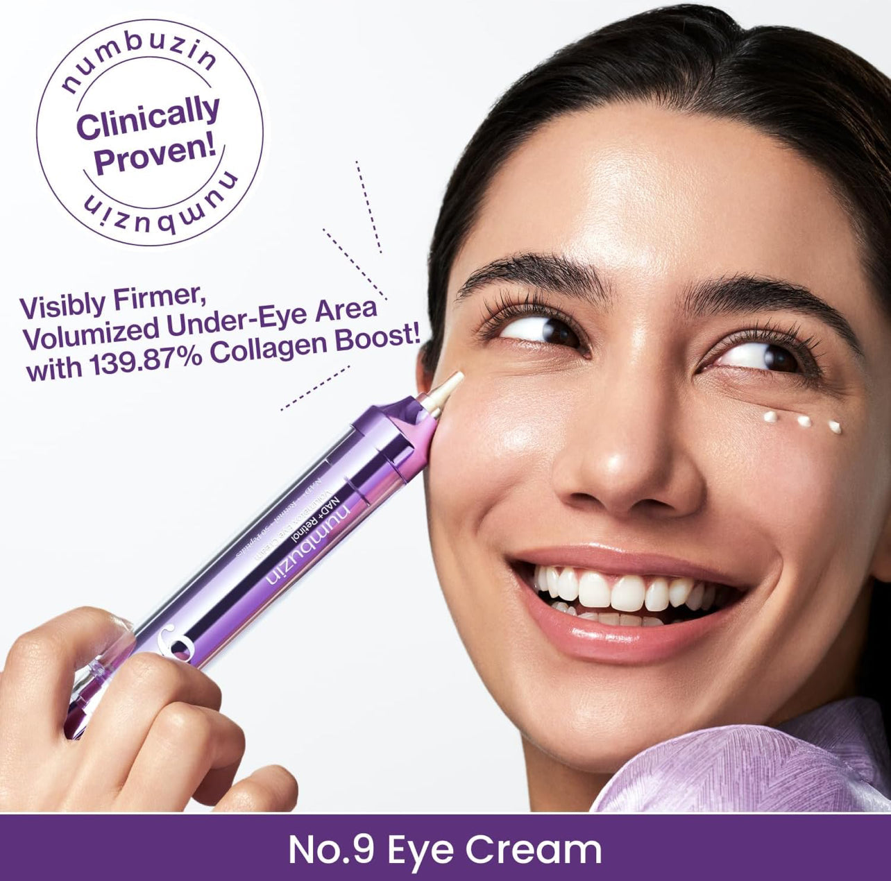 numbuzin No.9 Eye Cream | NAD+ Retinol Volumetox Eye Cream NUMBUZIN Skincare NUMBUZIN