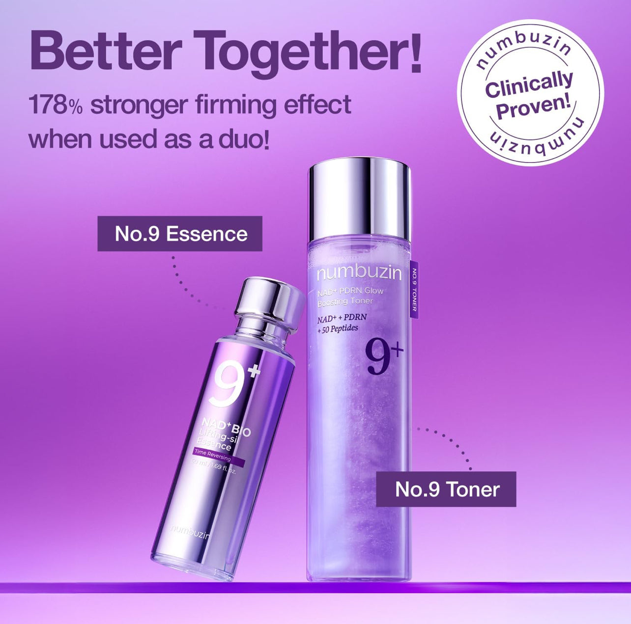 numbuzin No.9 NAD+ PDRN Glow Boosting Toner NUMBUZIN Skincare NUMBUZIN