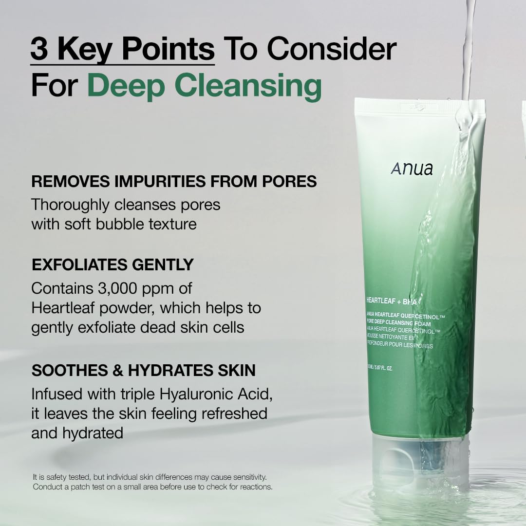 ANUA Heartleaf Quercetinol Pore Deep Cleansing Foam Anua Skincare Anua