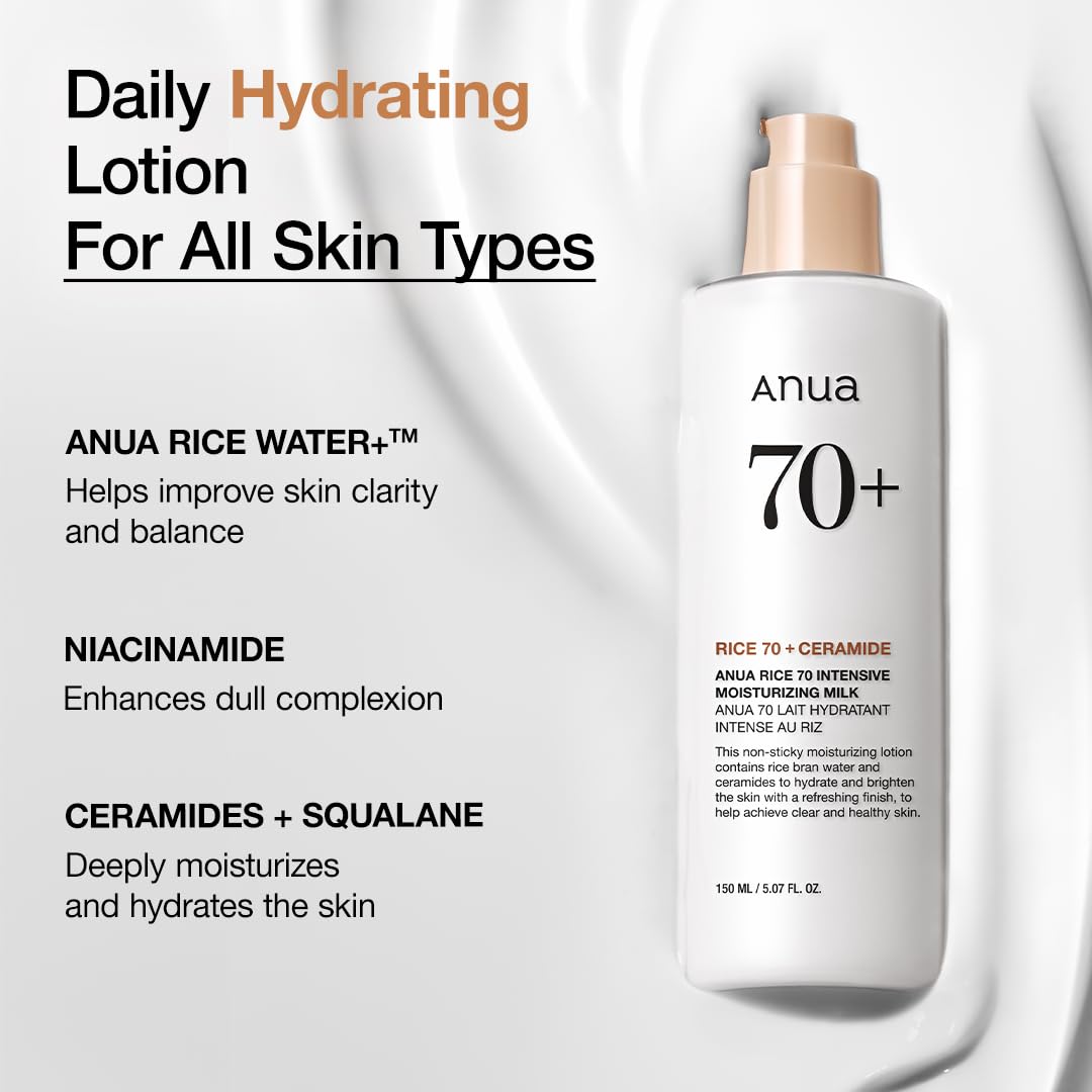 ANUA Rice 70 Intensive Moisturizing Milk Anua Skincare Anua