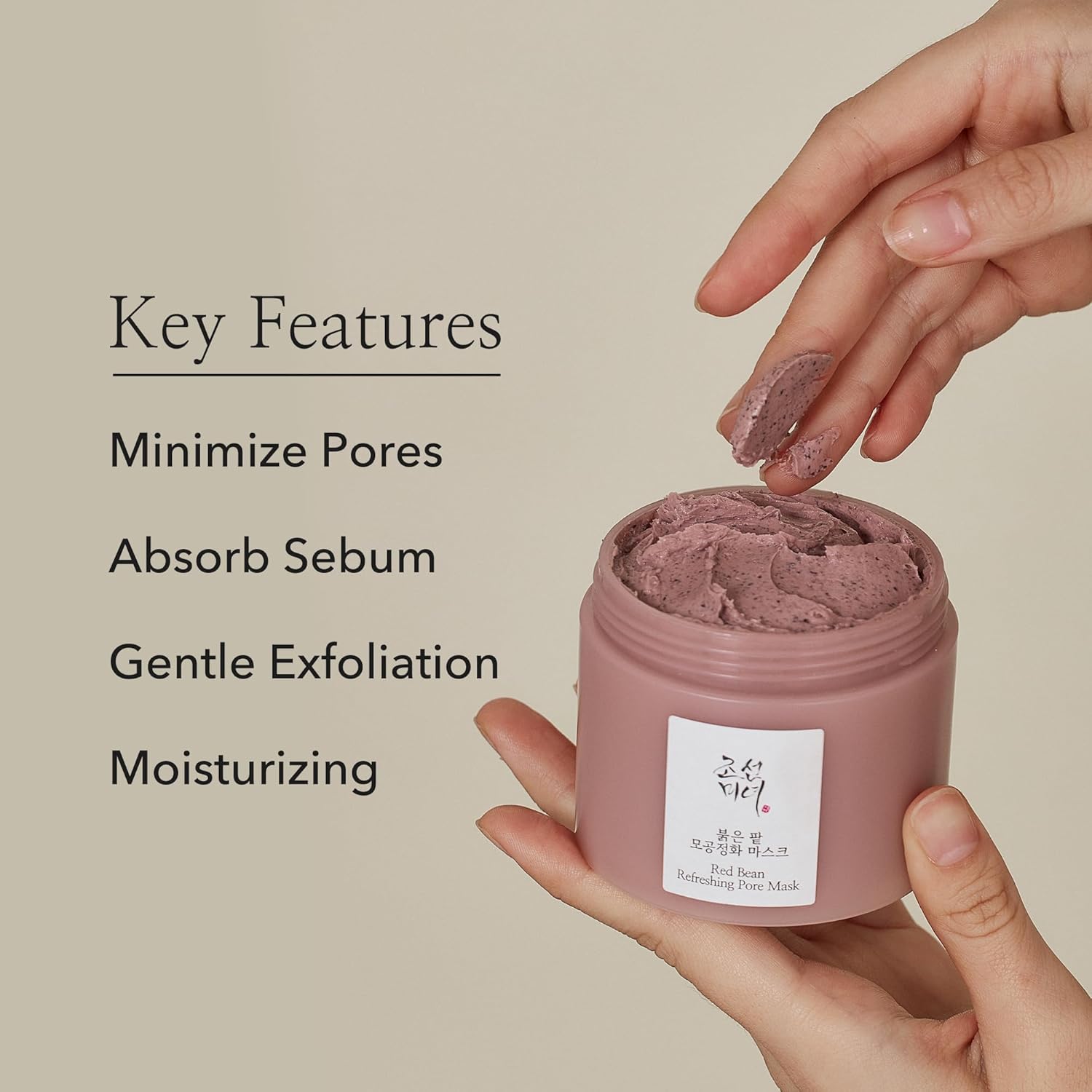 Beauty of Joseon Red Bean Pore Refreshing Mask Mud Cream Hydrating Wash Off Pack, Pore Cleansing Exfoliator Beauty of Joseon Skincare Beauty of Joseon
