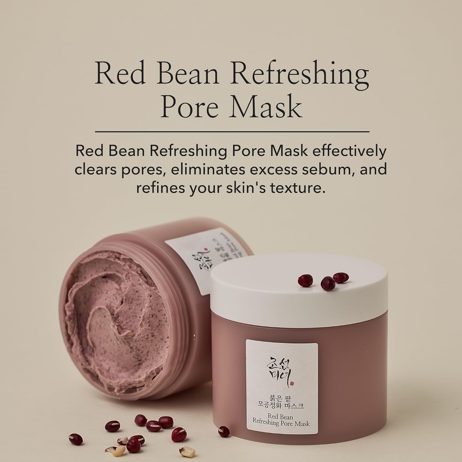 Beauty of Joseon Red Bean Pore Refreshing Mask Mud Cream Hydrating Wash Off Pack, Pore Cleansing Exfoliator Beauty of Joseon Skincare Beauty of Joseon