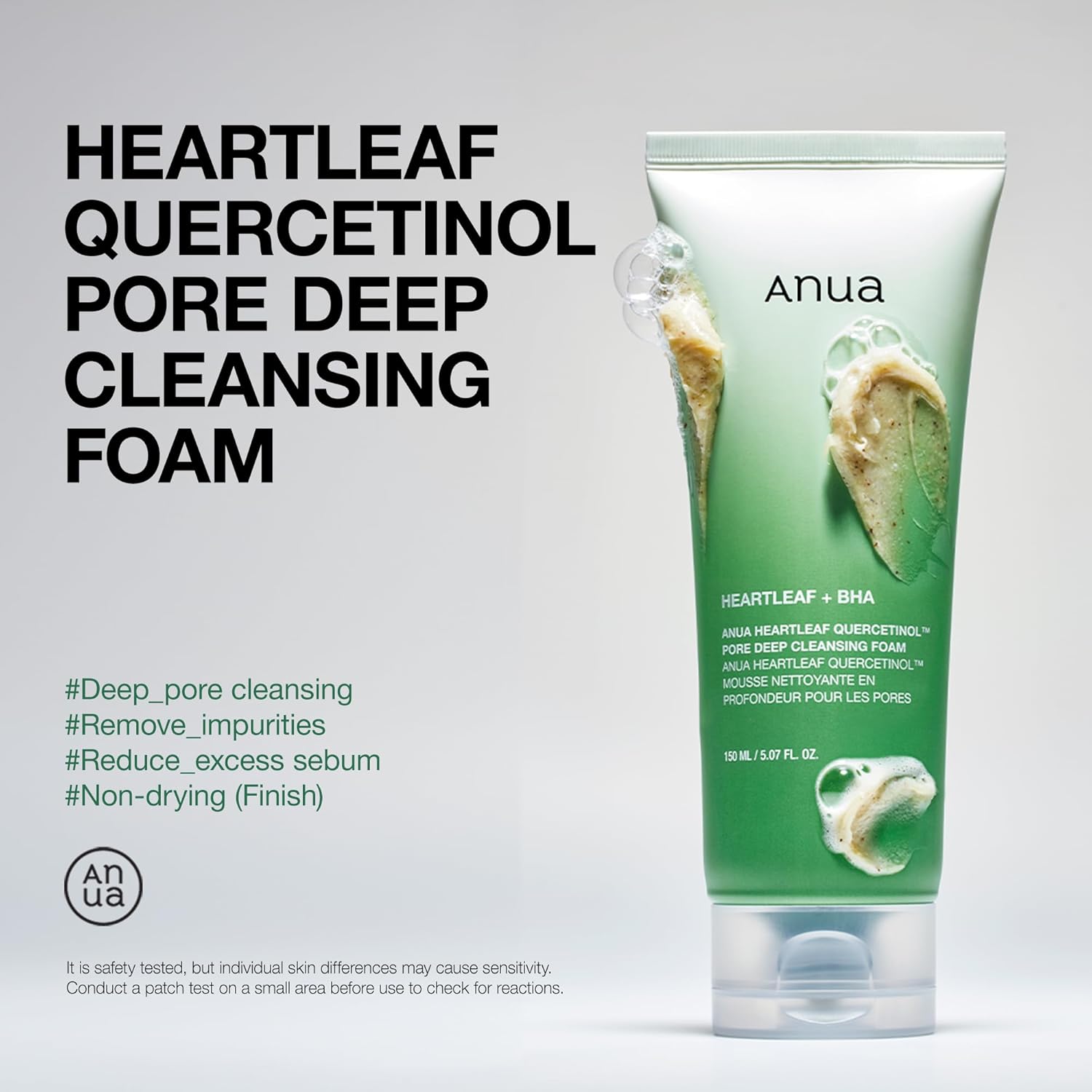 ANUA Heartleaf Quercetinol Pore Deep Cleansing Foam Anua Skincare Anua