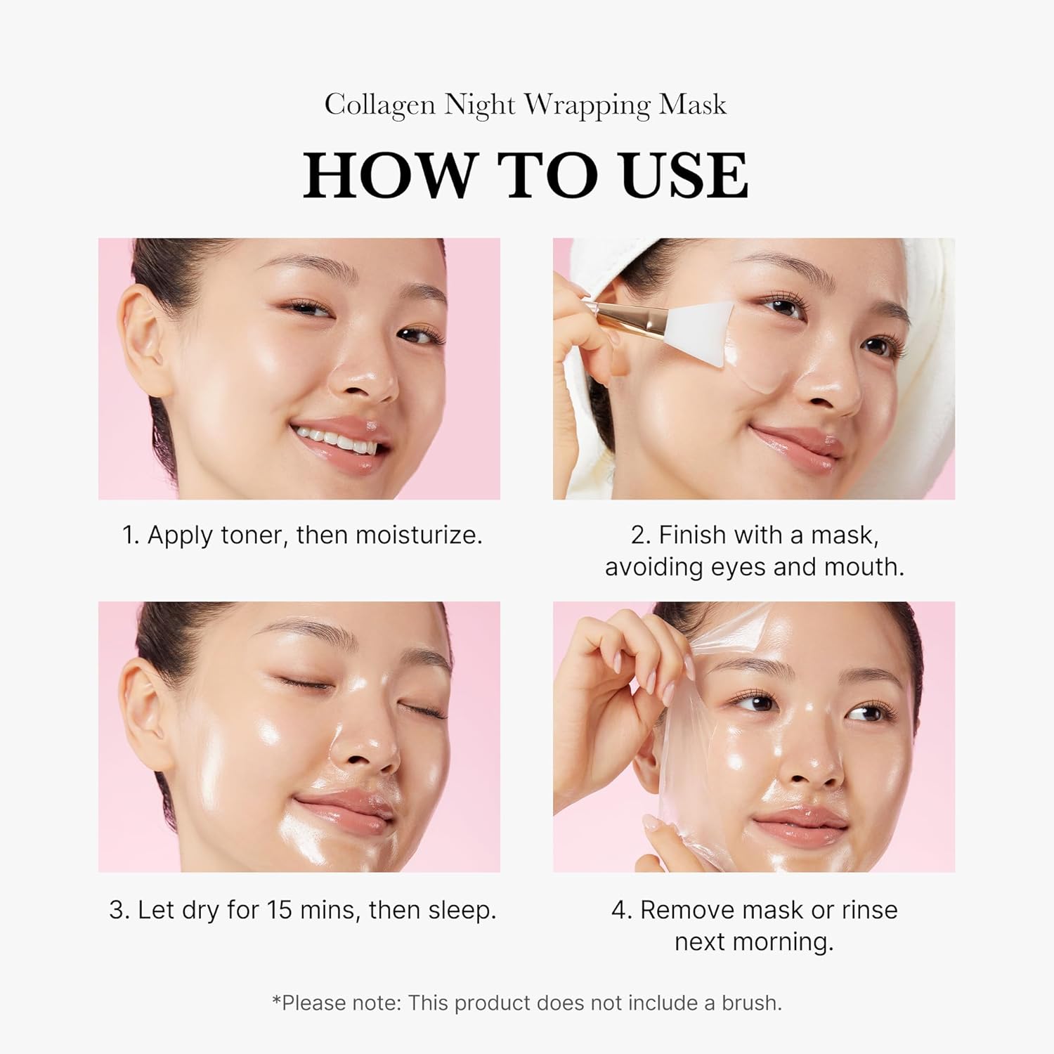 medicube Collagen Overnight Wrapping Peel Off Facial Mask Pack - Elasticity & Hydration Care, Reduces Sagging & Dullness - Hydrolyzed Collagen For Glowing Skin medicube Skincare medicube