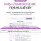 Clinical test report summary proving the non-comedogenic formulation of Equalberry Purple PDRN Serum