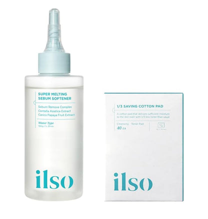 ILSO Super Melting SEBUM Softener + 1/3 Saving Cotton Pad ilso Skincare ilso