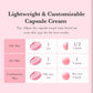 Application ratio chart of Medicube Capsule Cream for oily, dry, and combination skin types