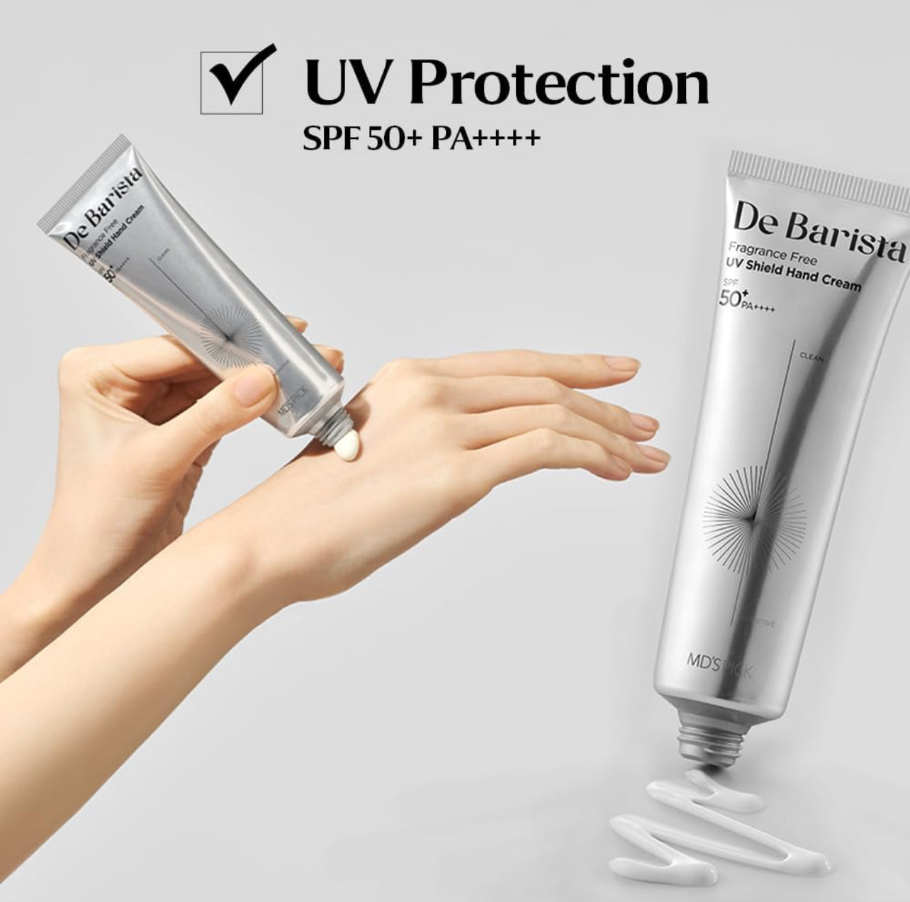De Barista Sun Shield Hand Cream SPF50+/PA++++ MD'S PICK Skincare MD'S PICK