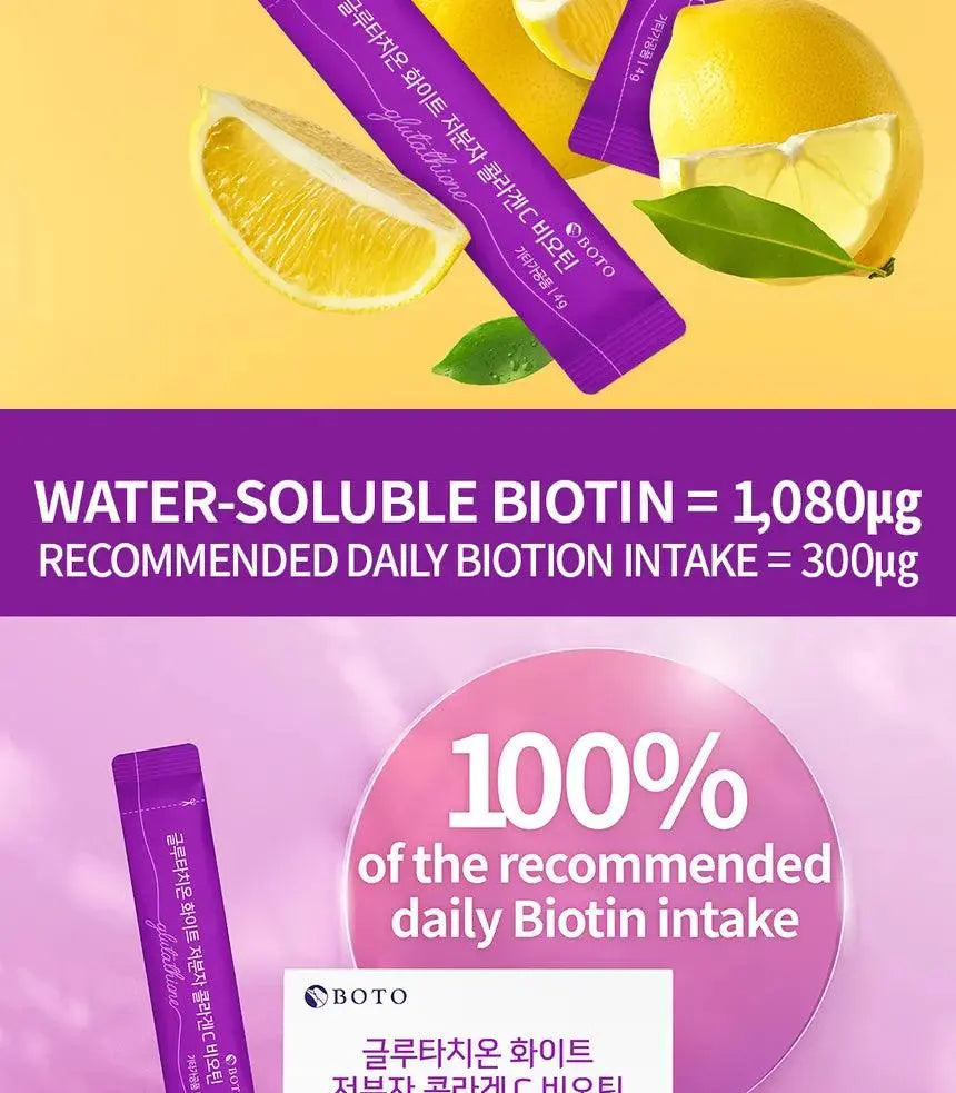BOTO - Glutathione White Small Molecule Collagen C Biotin - ISLA 