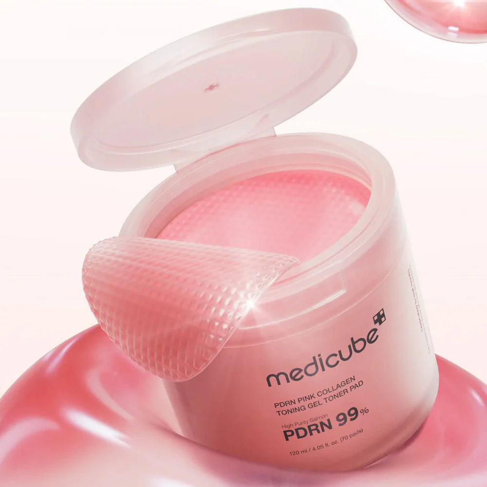 MEDICUBE PDRN PINK COLLAGEN TONING GEL TONER PAD - ISLA Skincare medicube