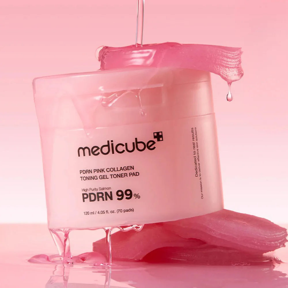 MEDICUBE PDRN PINK COLLAGEN TONING GEL TONER PAD - ISLA Skincare medicube